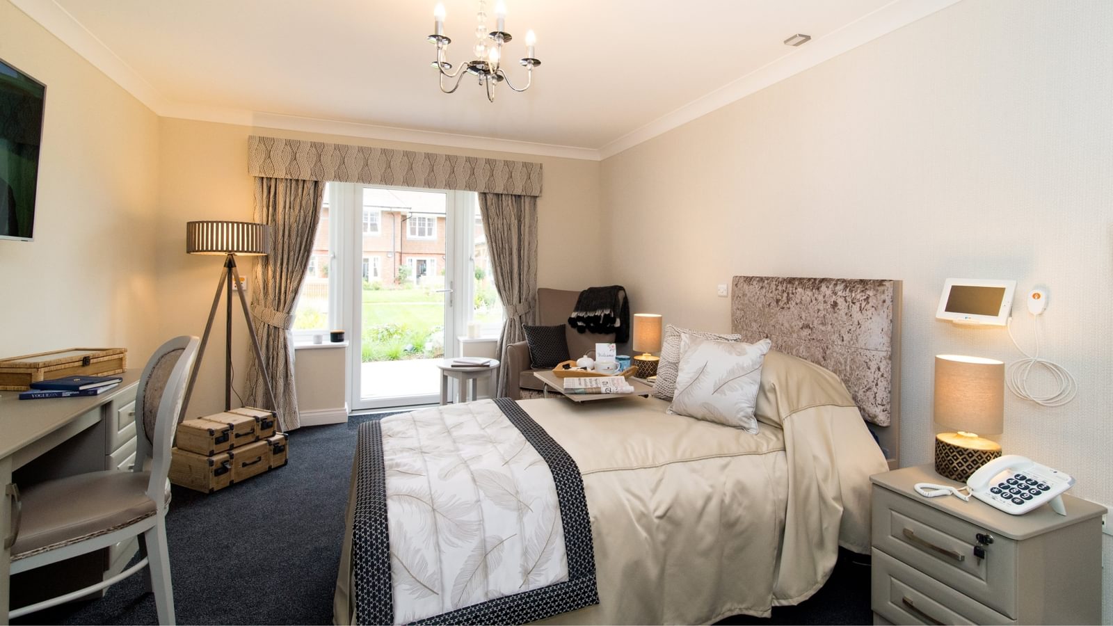 Broadbridge Park Care Home, Horsham, West Sussex Resident bedroom