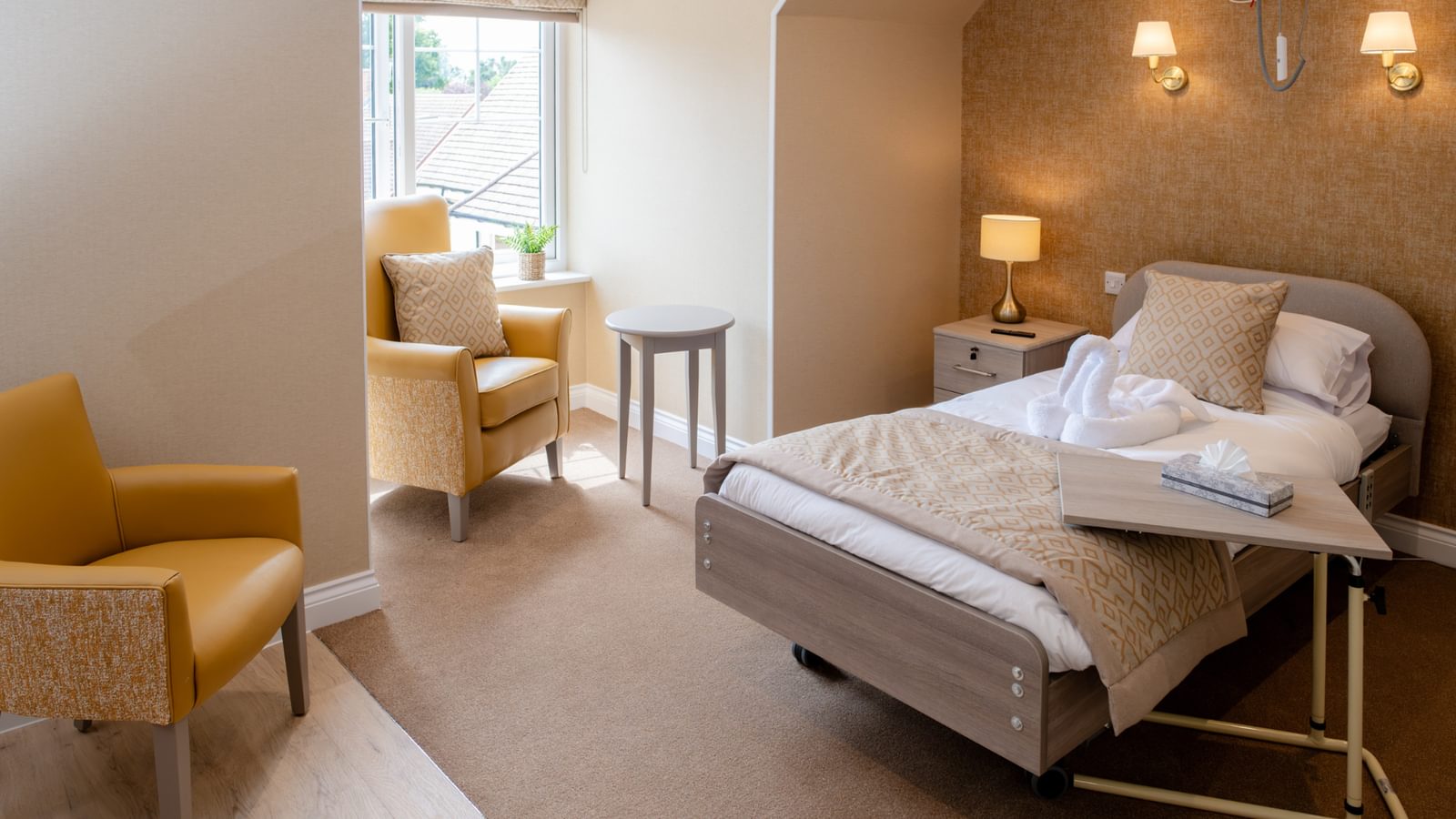 Broadbridge Park Care Home in Horsham, West Sussex new penthouse suite - Resident bedroom