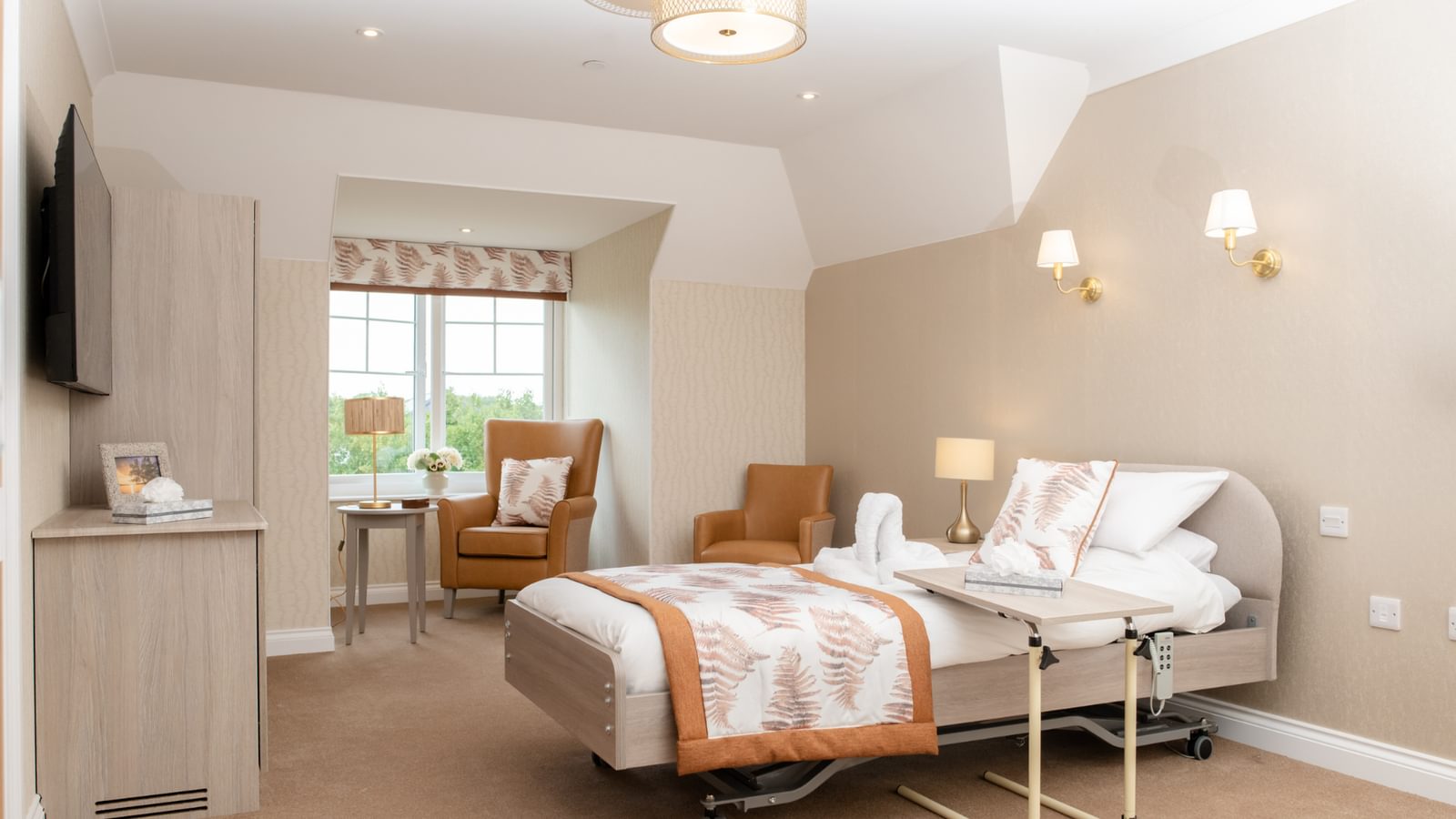 Broadbridge Park Care Home in Horsham, West Sussex new penthouse suite - Resident bedroom