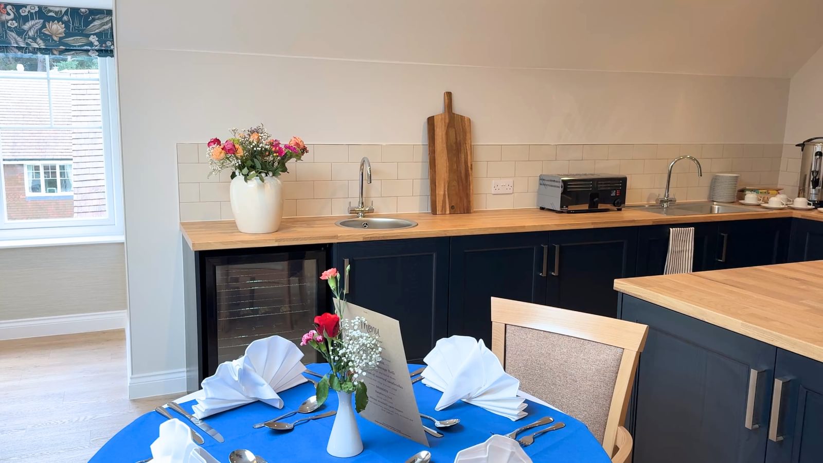Broadbridge Park Care Home in Horsham, West Sussex new penthouse suite - kitchen dining are