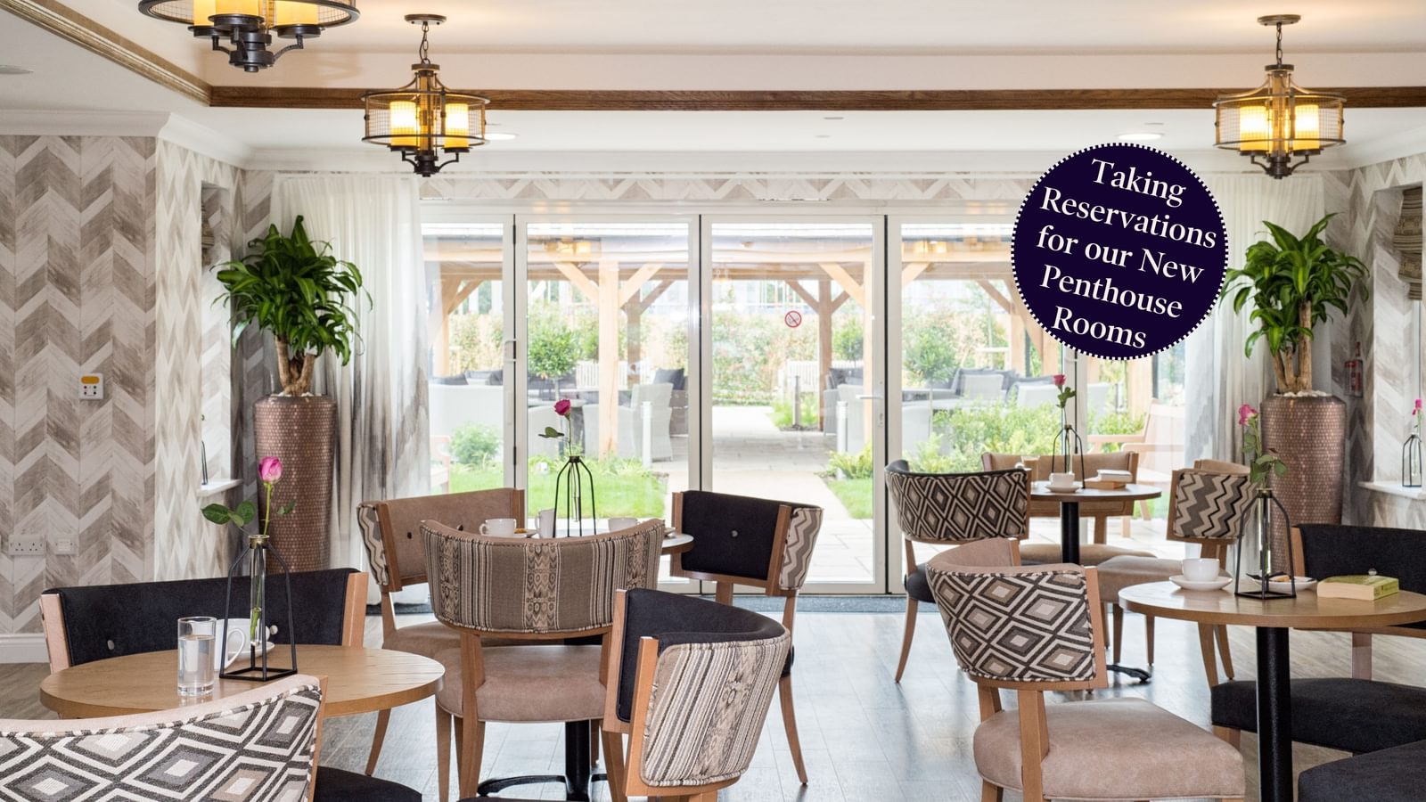Broadbridge Park Care Home in Horsham, West Sussex, showing bistro area