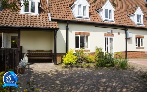 Outside Brooklyn House Care Home in Norfolk