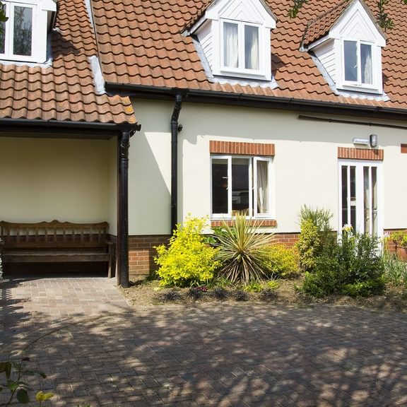 Outside Brooklyn House Care Home in Norfolk
