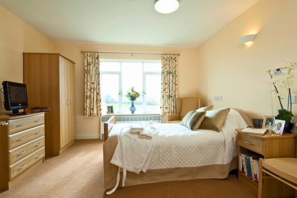 Castle View Nursing Home resident bedroom