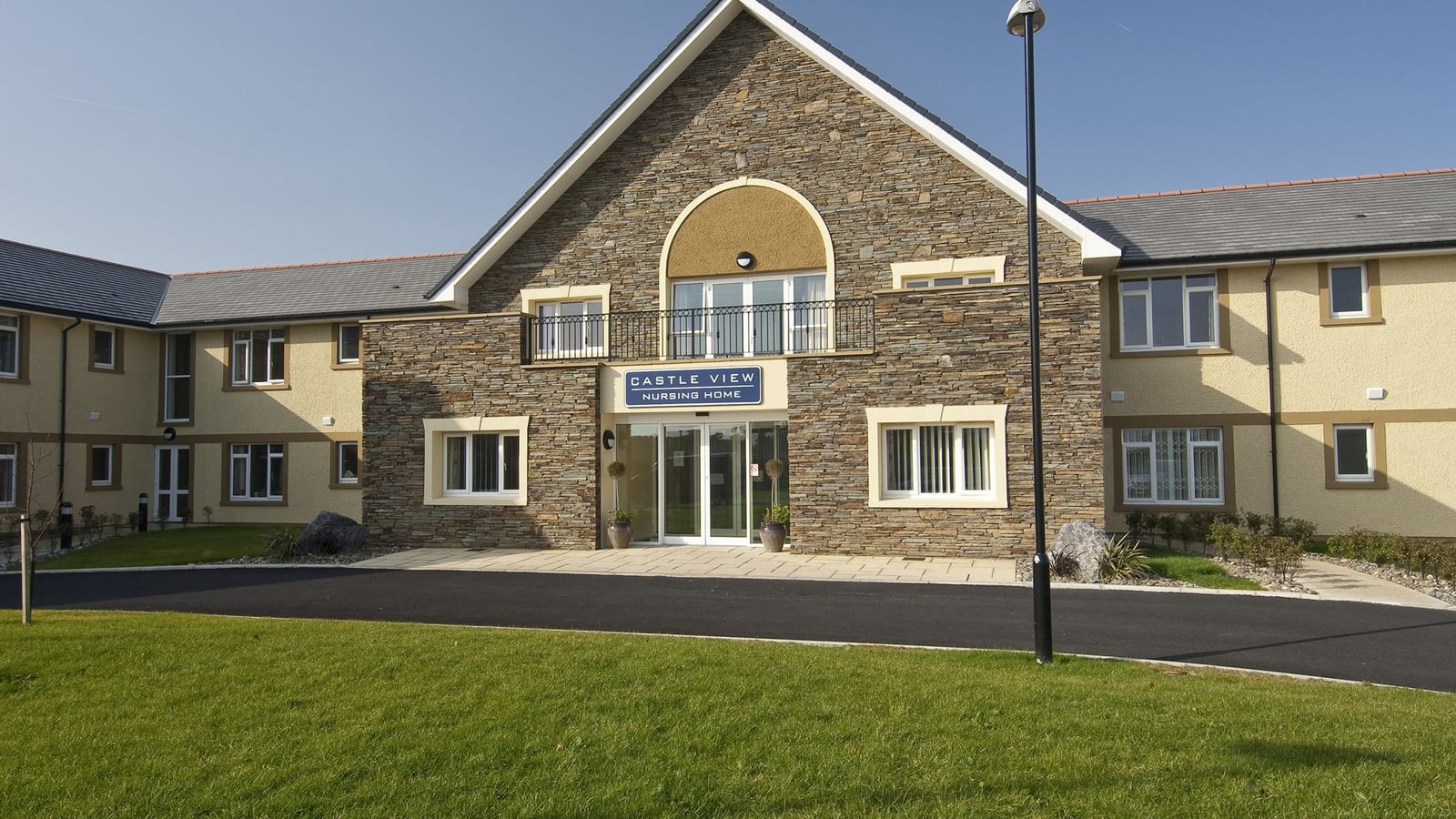 Outside Peel care home Castle View on Isle of Man