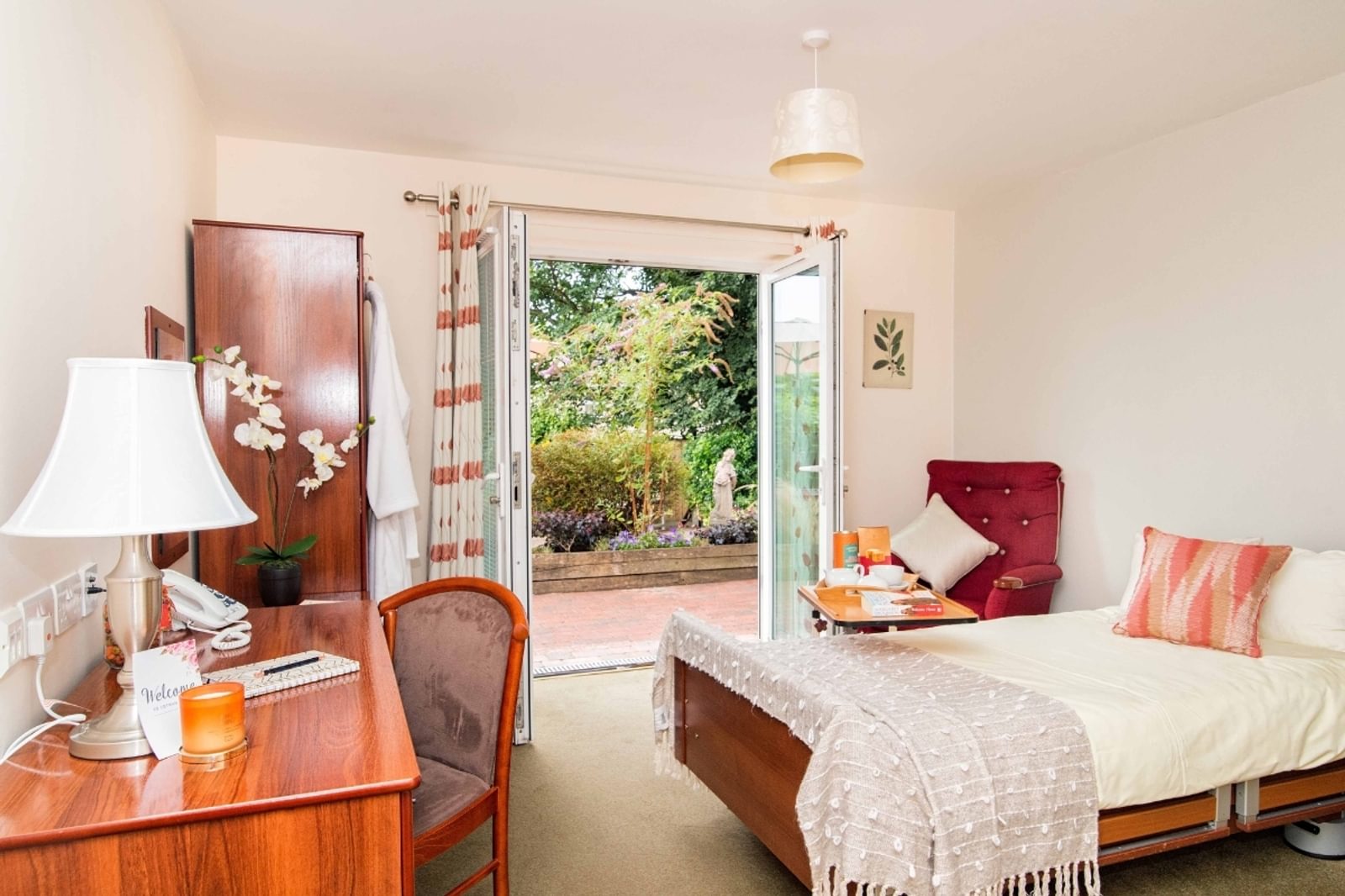 Cotman House Care Home resident bedroom