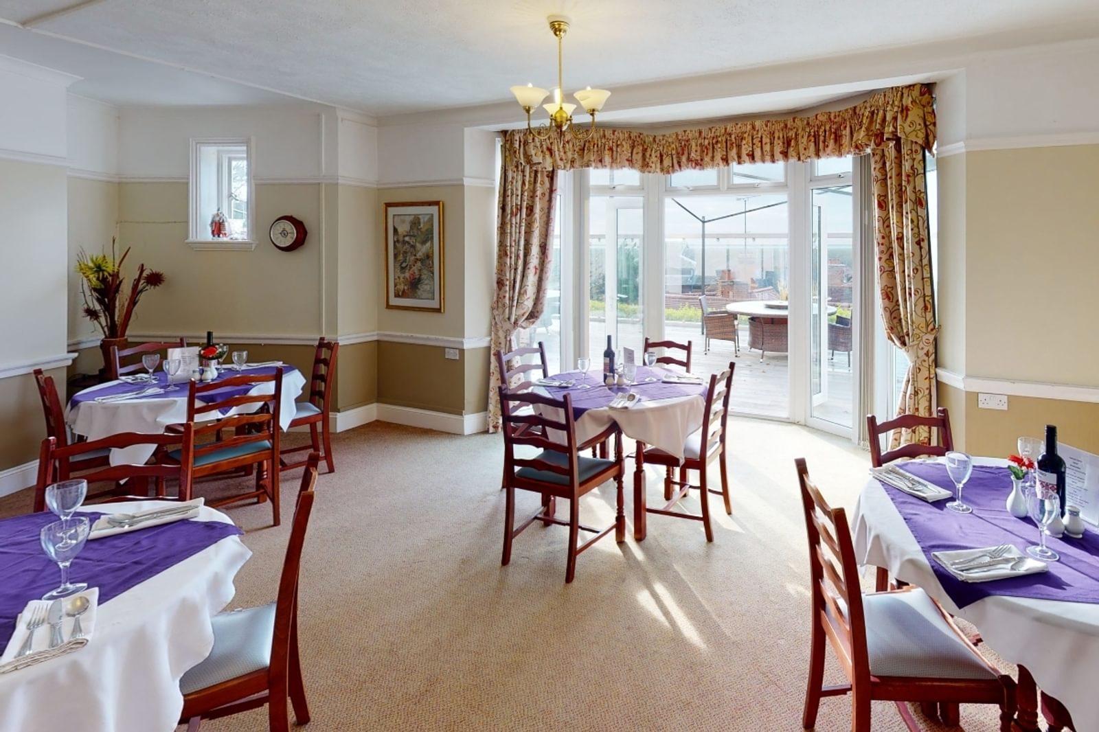 Cotman House Care Home resident dining room