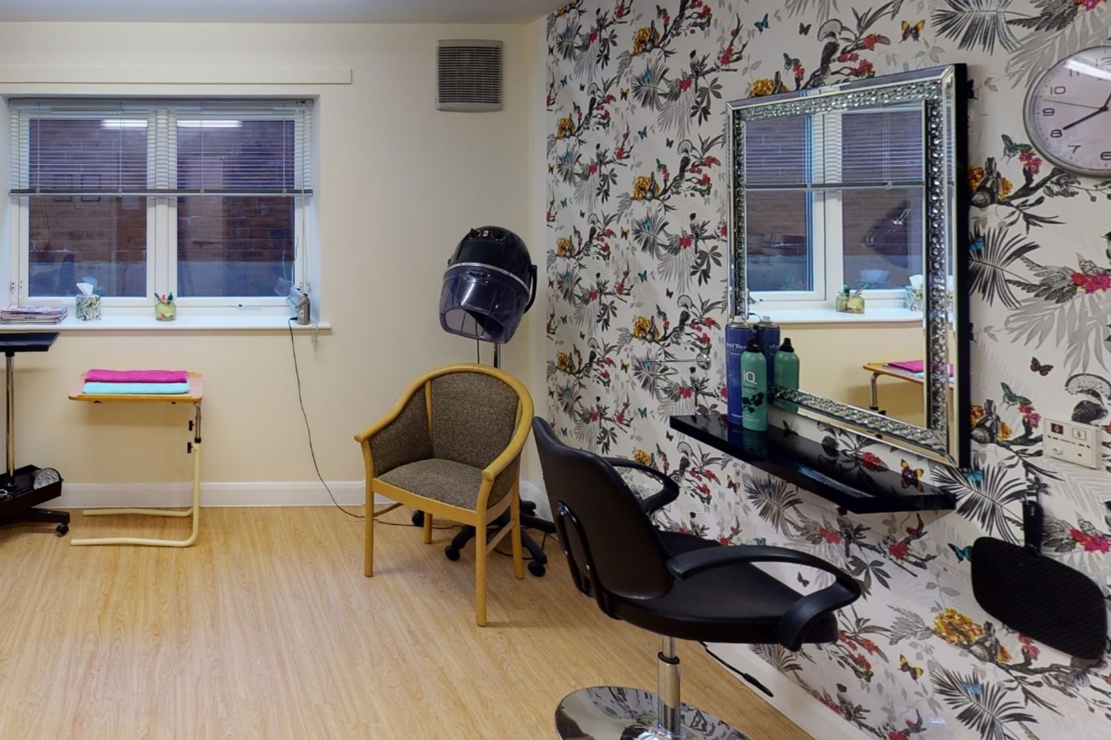 Cotman House Care Home resident hair salon