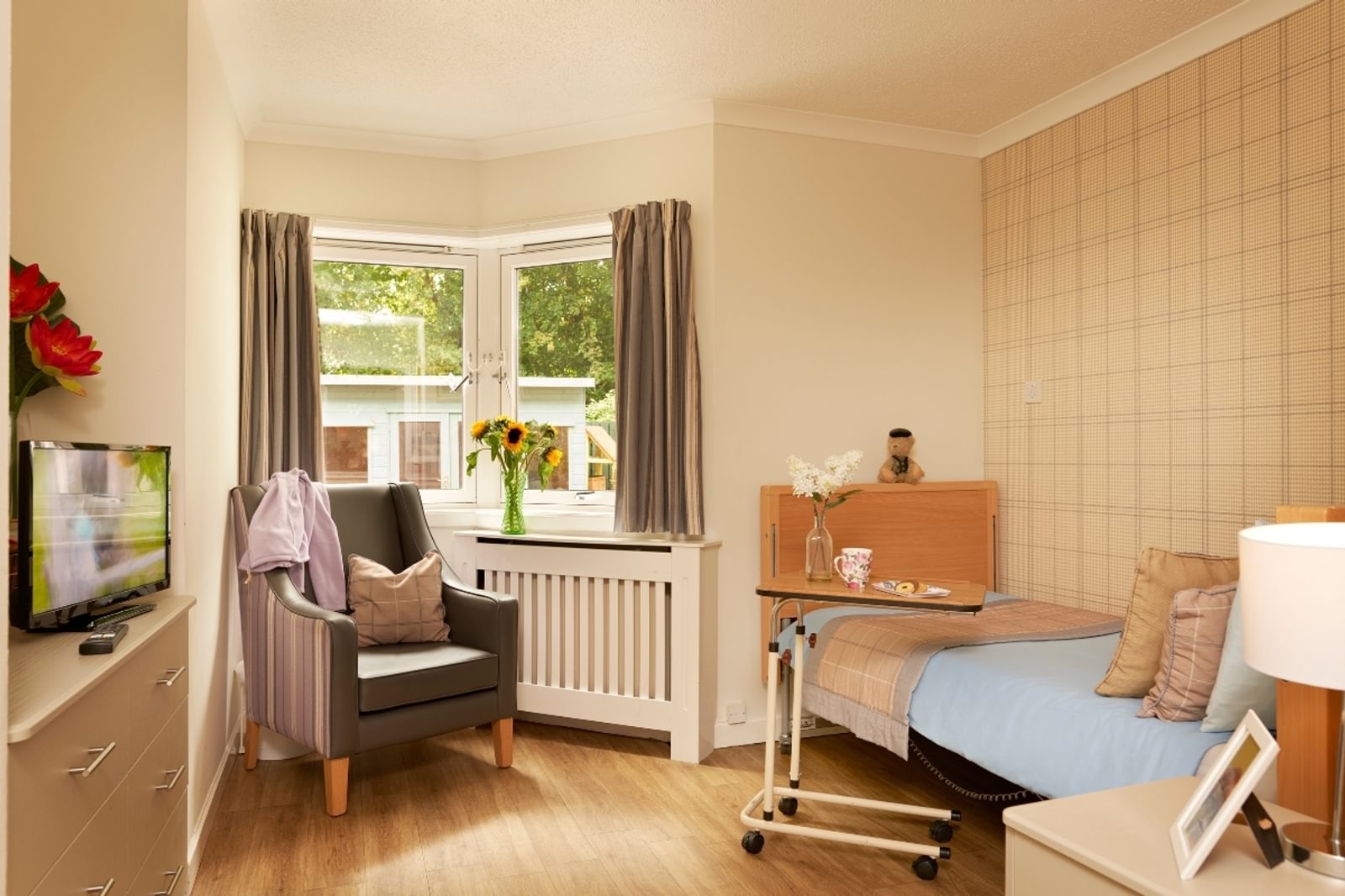 Hawkhill House Care Home Resident bedroom
