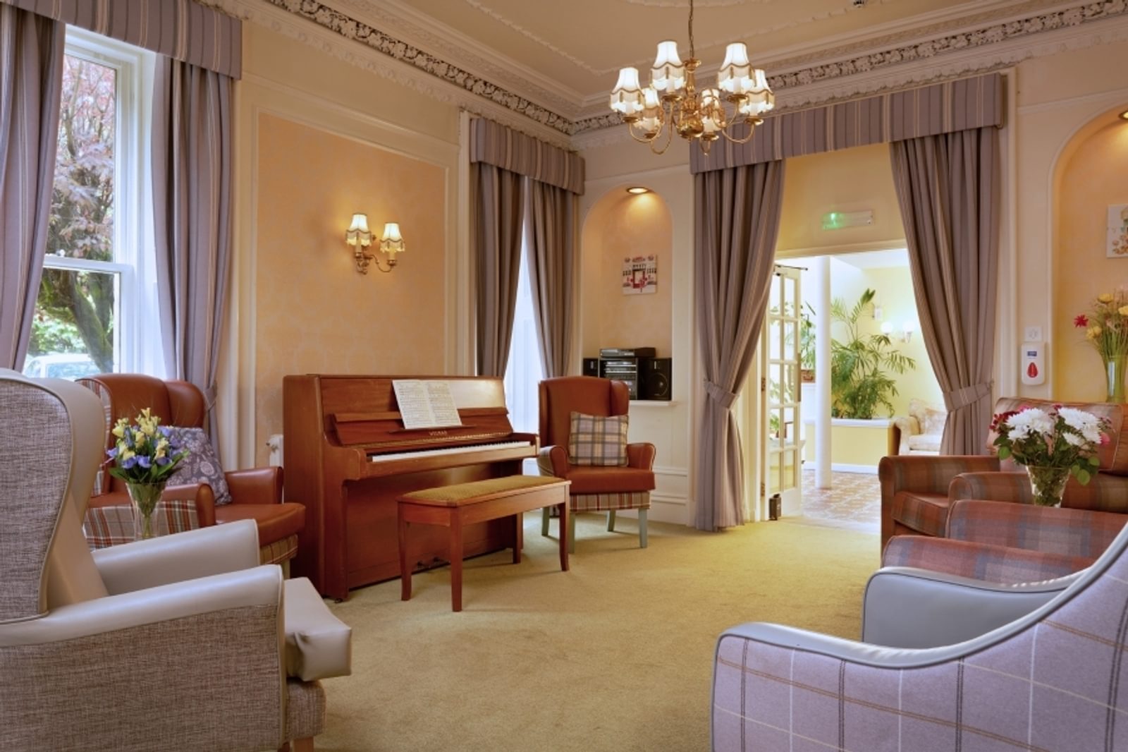 Hawkhill House Care Home resident lounge