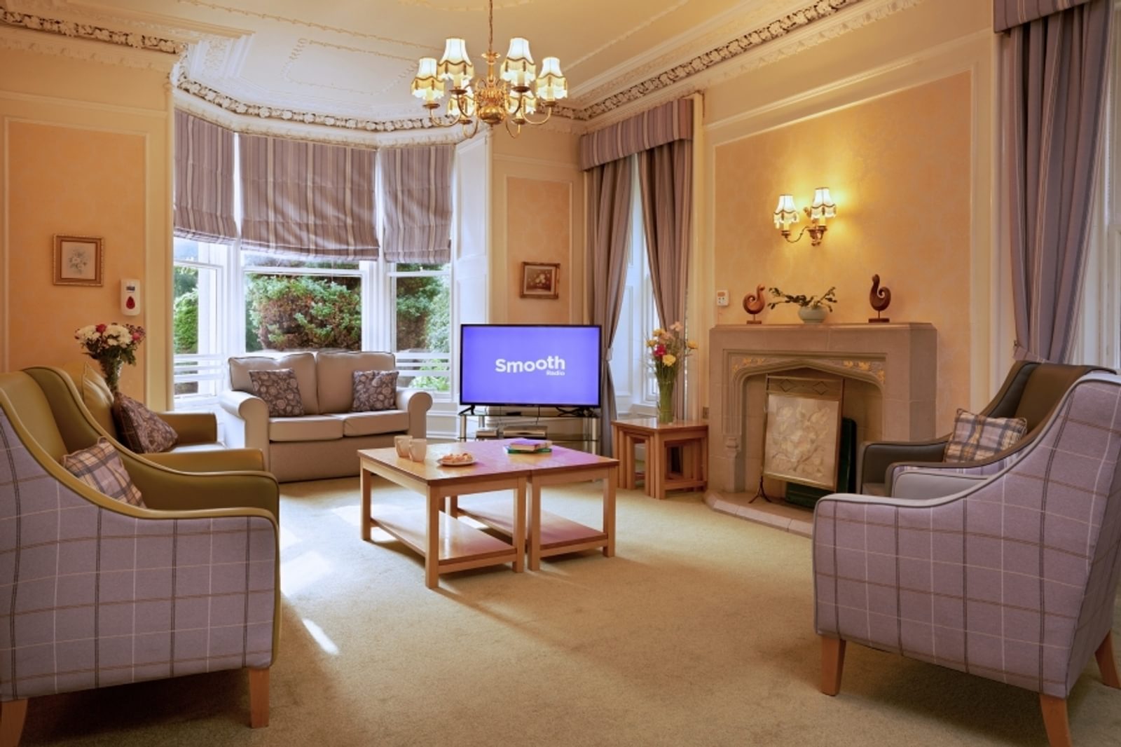 Hawkhill House Care Home resident lounge