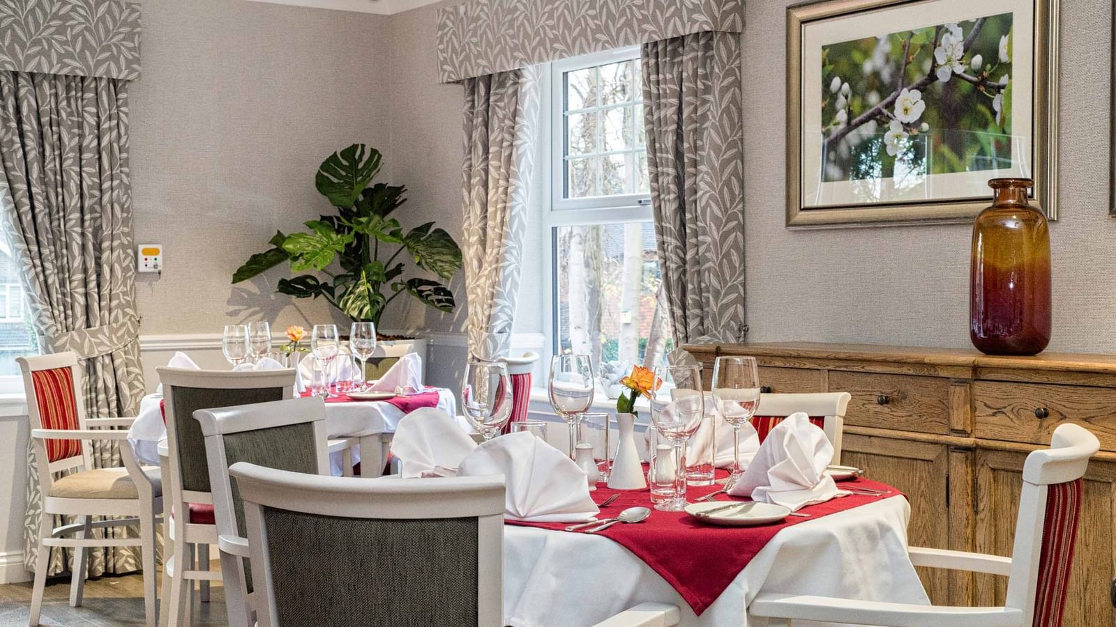 Horsell Lodge Care Home dining room