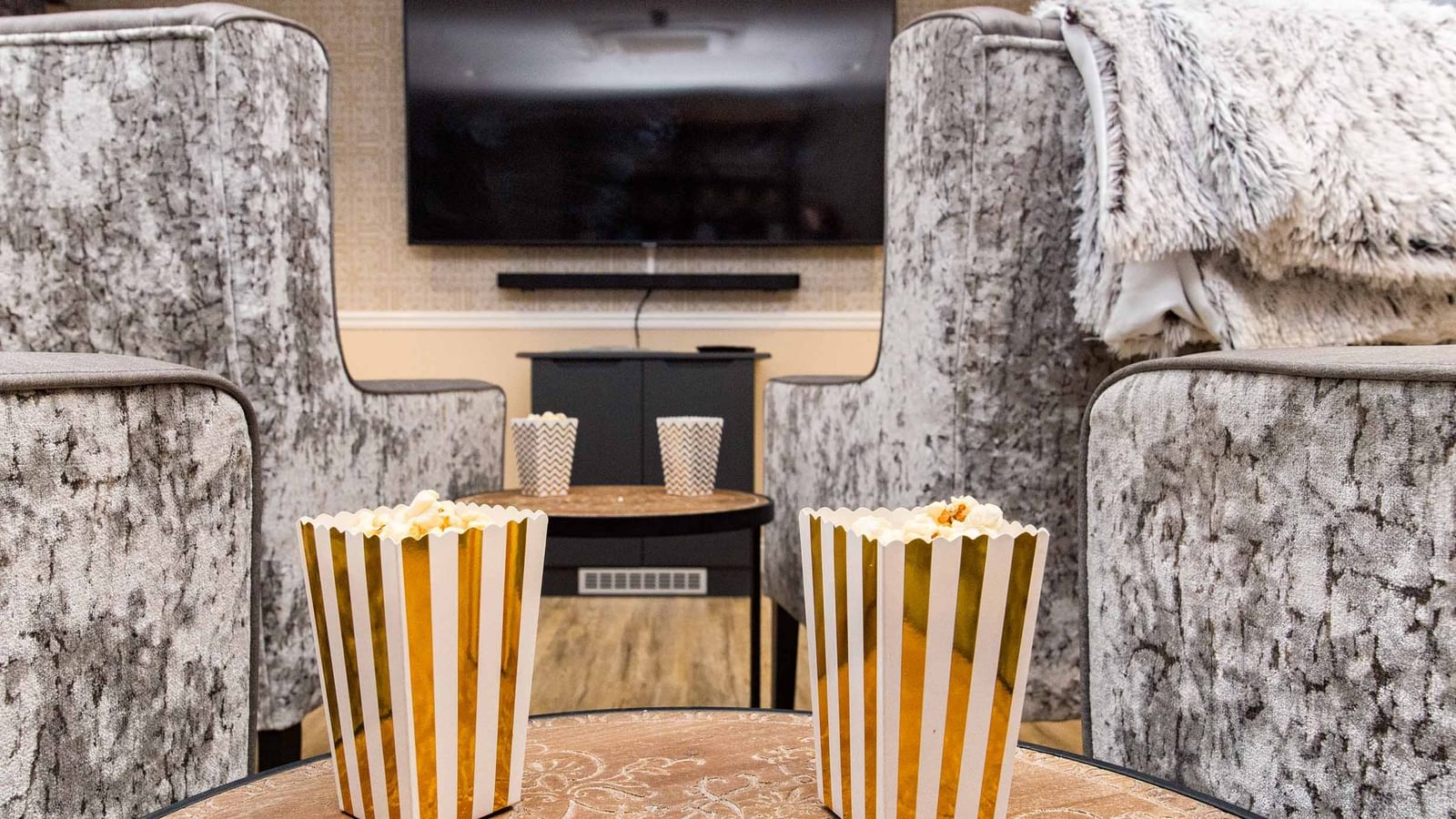 Horsell Lodge Care Home residents cinema