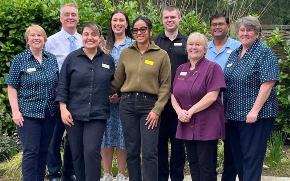 Palliative team at care home