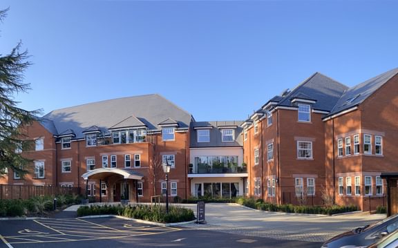 Exterior of Horsell Lodge Care Home in Woking, Surrey
