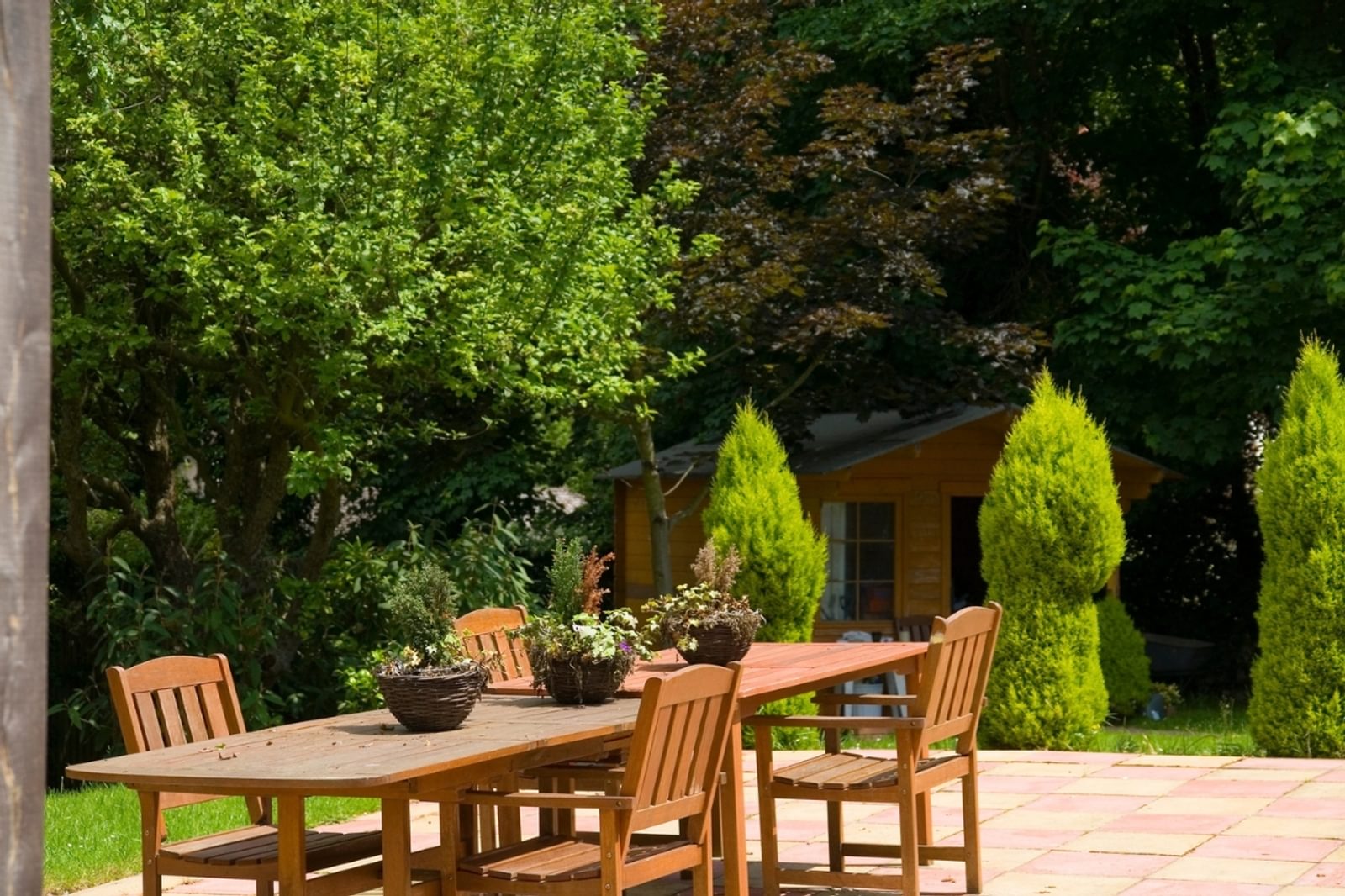 Latham Lodge garden area