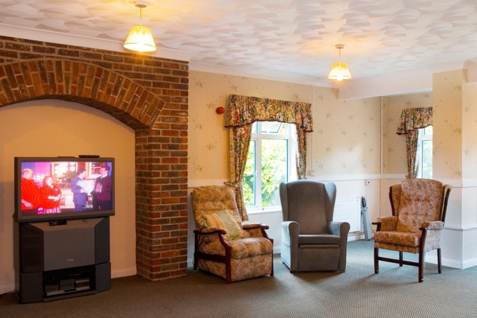 Latham Lodge resident lounge area