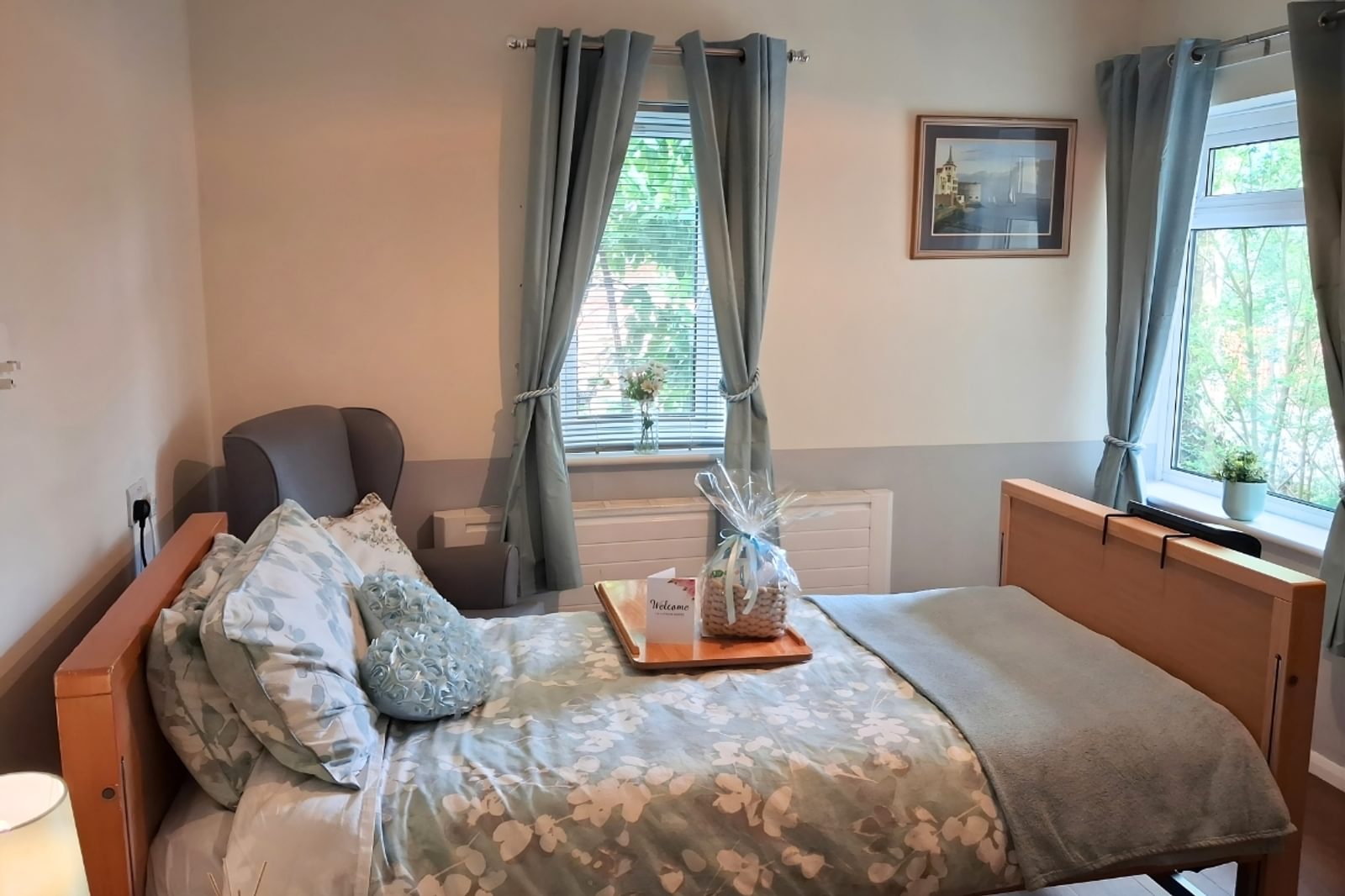 Renovated bedroom at Latham Lodge Care Home near Portsmouth