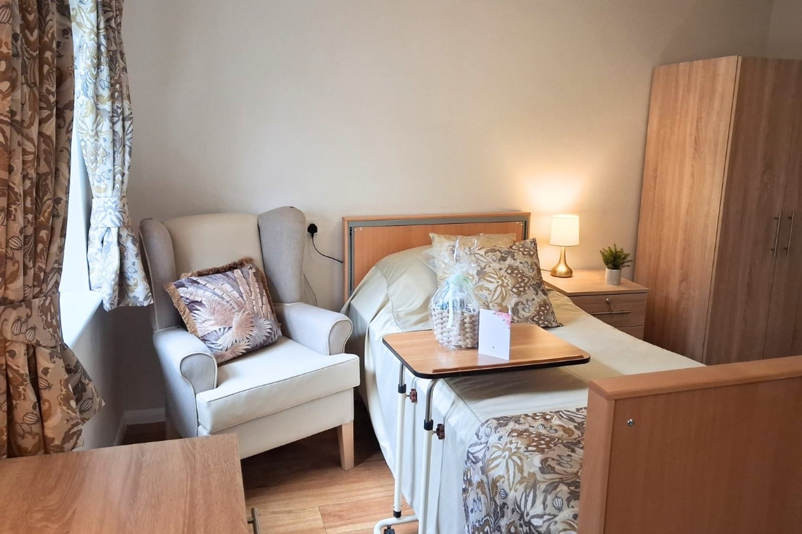 Renovated bedroom at Latham Lodge Care Home near Portsmouth