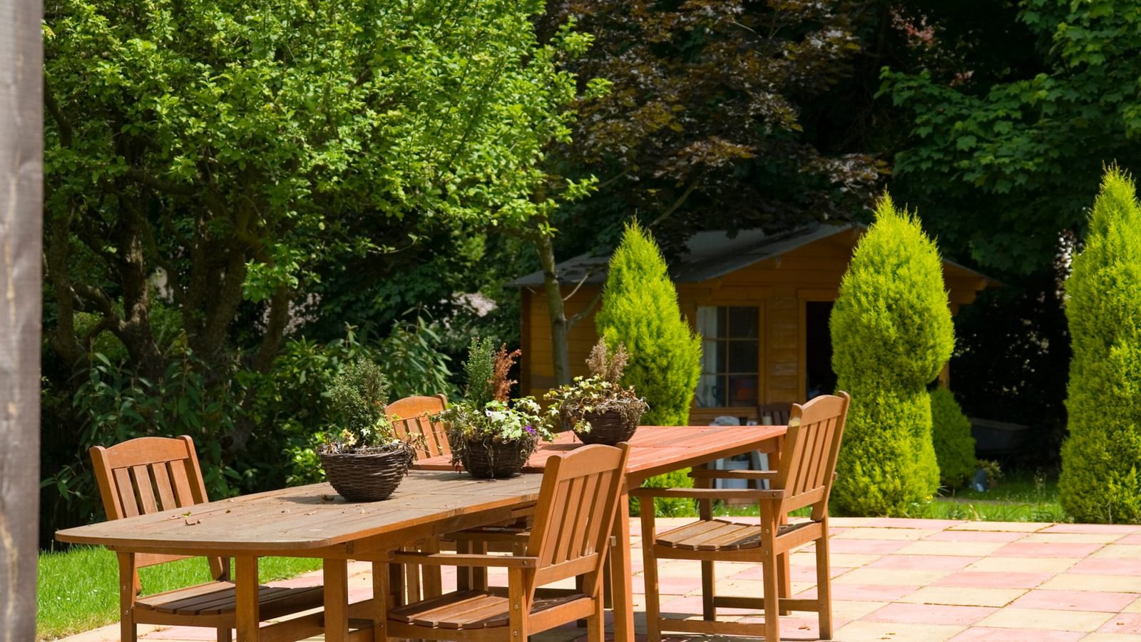 Latham Lodge Care Home resident garden area