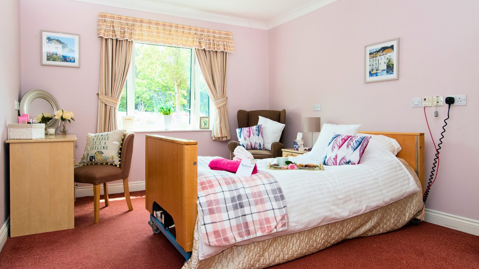 Laverstock Care Home resident bedroom