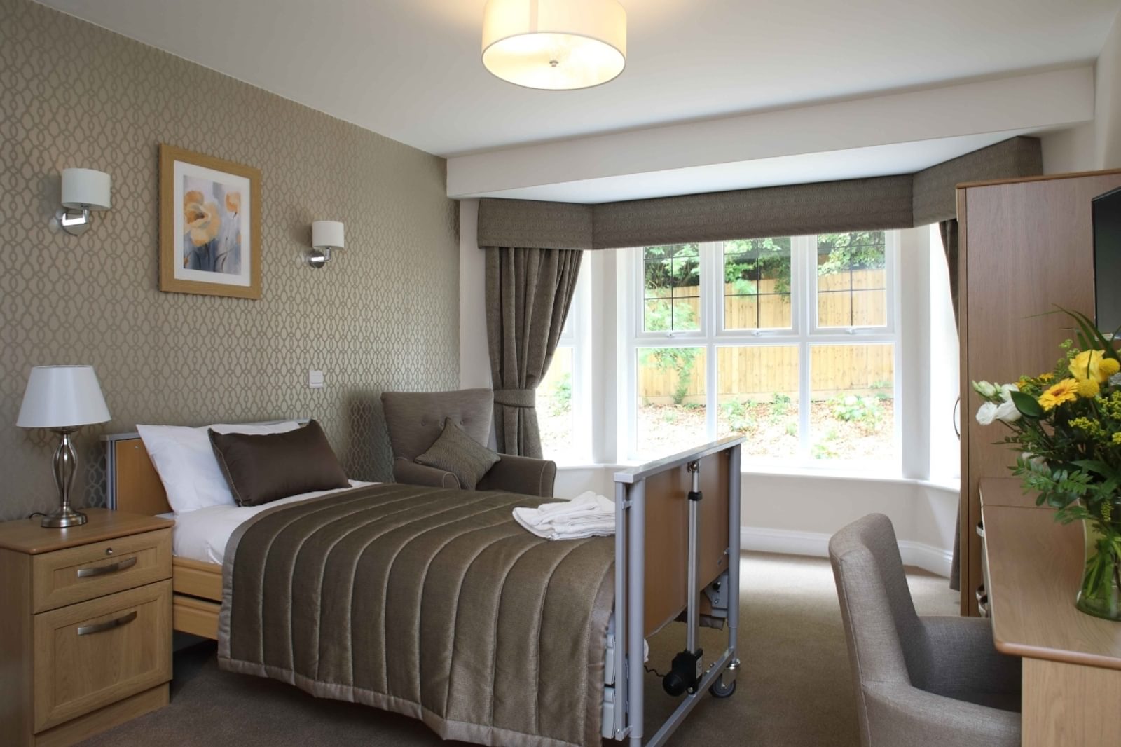 Parris Lawn Care Home resident bedroom