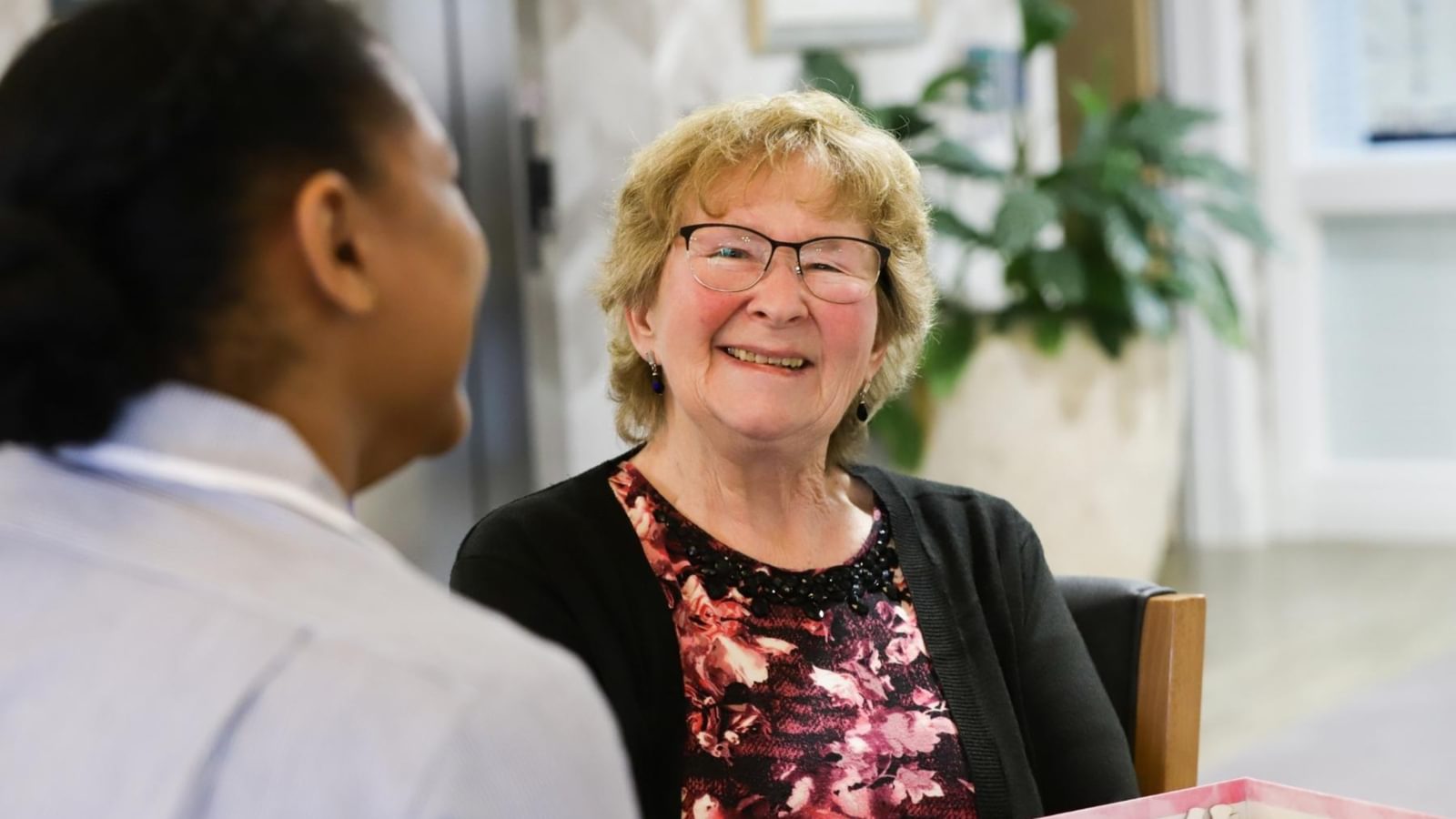 Sanford House Nursing Home in Dereham, Norfolk - carer with resident
