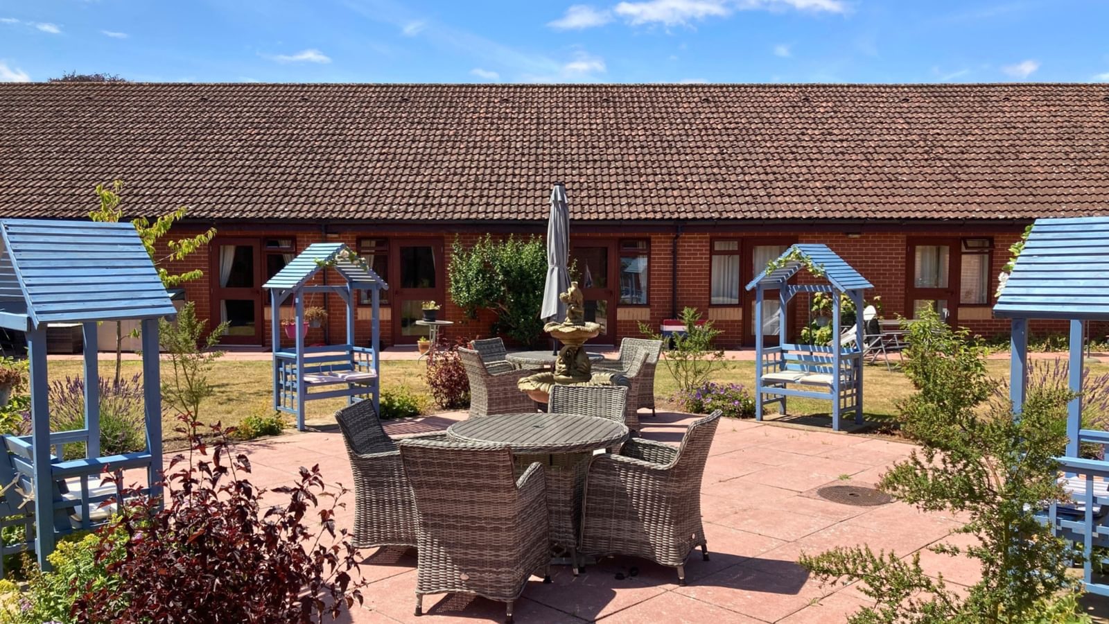 Sanford House Nursing Home in Dereham, Norfolk - outside garden