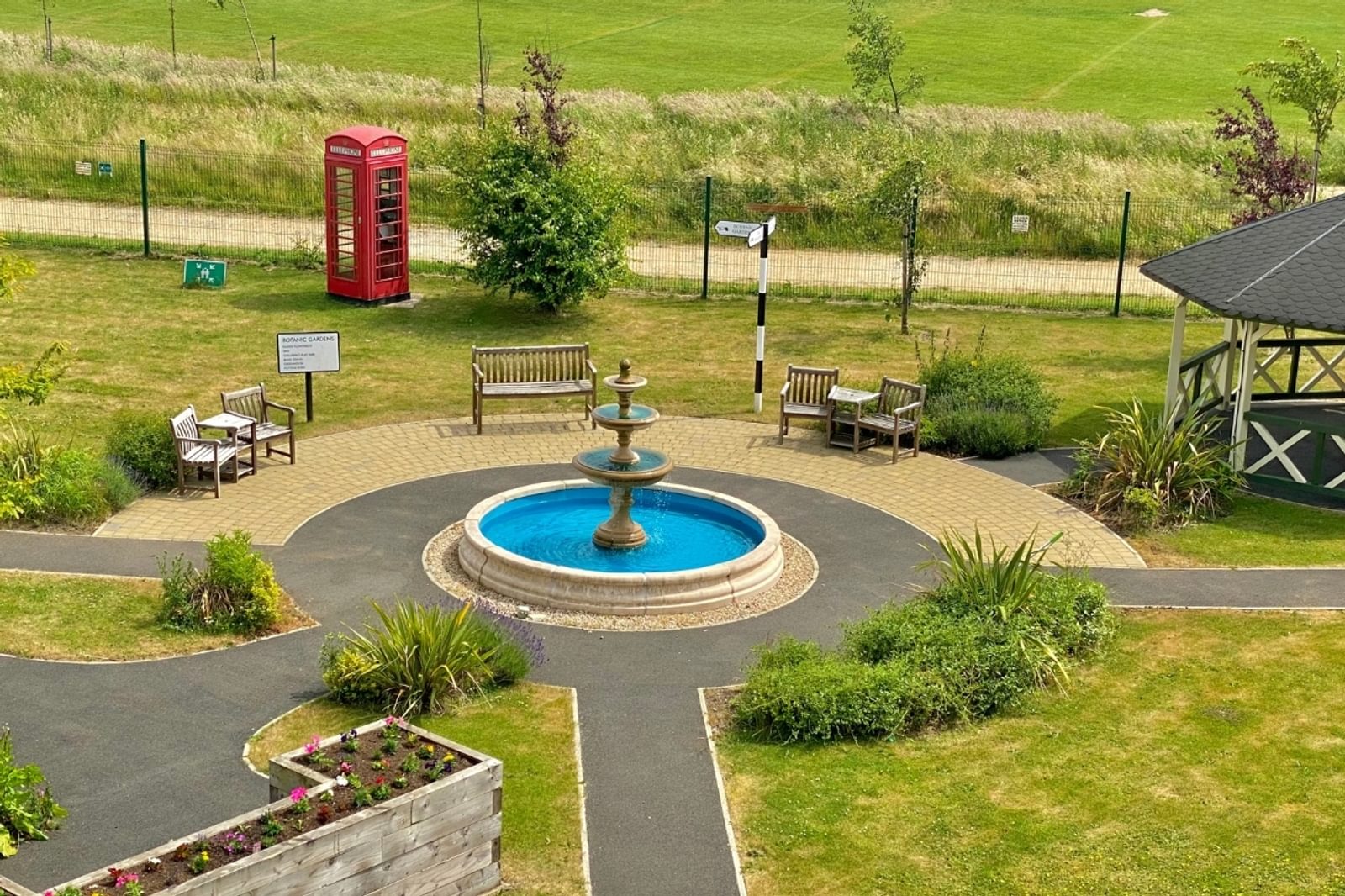 The Manor Care Home garden view