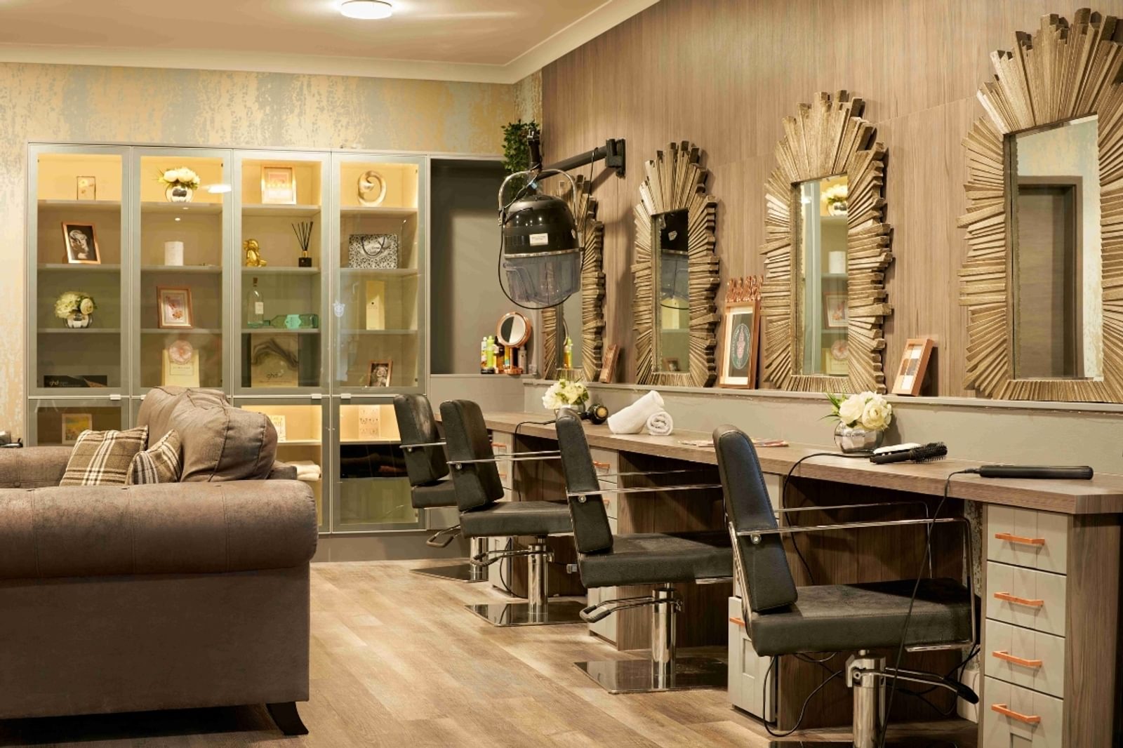 The Manor Care Home resident hair salon