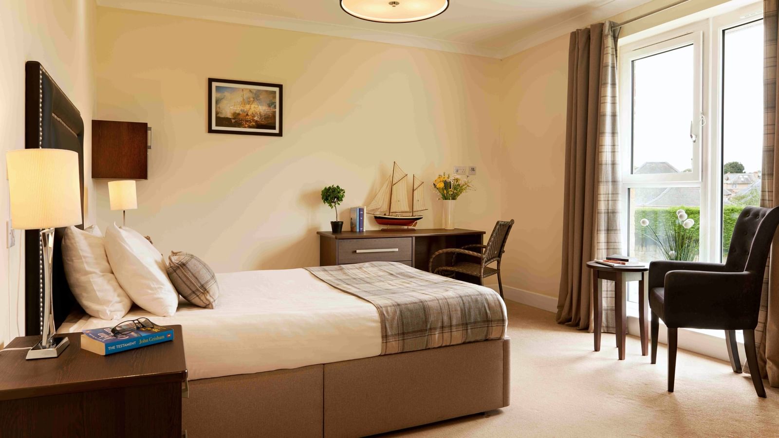 The Manor Care Home resident bedroom