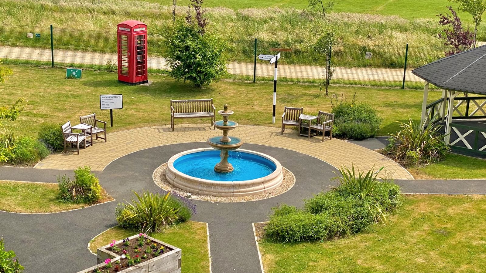 The Manor Care Home residents garden
