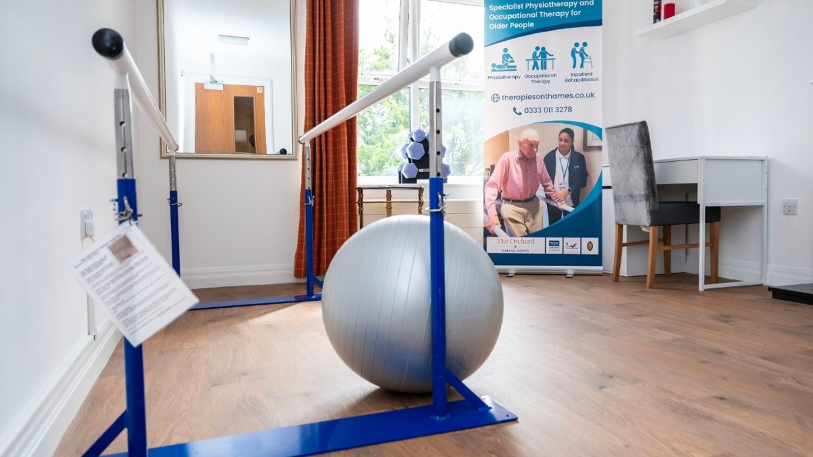 The Orchard Care home physio room