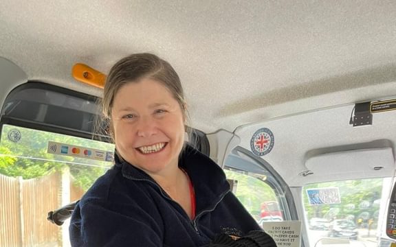 The Pines resident Joni on her way to participate in the ASICS London 10k run