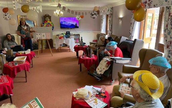 Residents from Sanford House in Norfolk enjoying a Cowboy Day