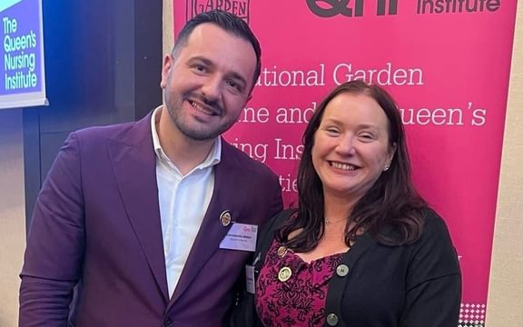 Male and Female Queens Nurses at Awards Ceremony