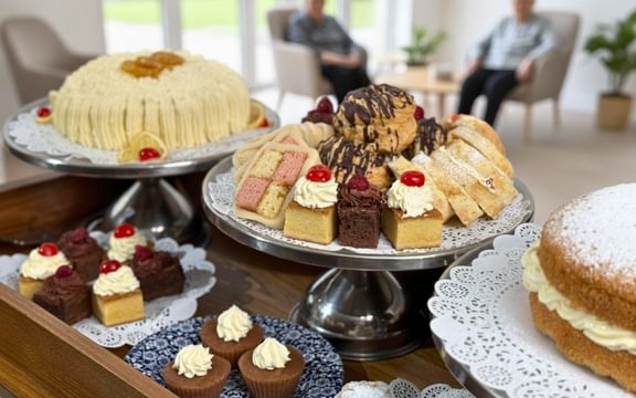 High Tea at Caring Homes with residents