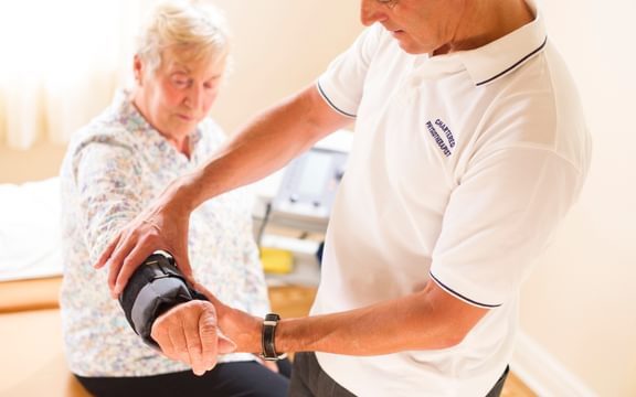 Physio care and support in a care home