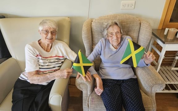 Residents at Hillside Care Home in Sudbury enjoy the multicultural day