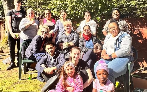 Hawkhill House in Aberdeen team and family in the Scotland sunshine