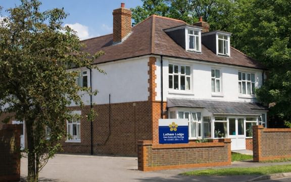 Front facia of Latham Lodge