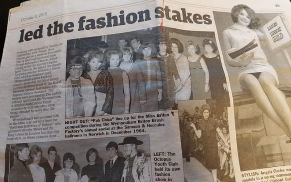 Mary Foster in the local newspaper