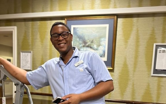 Nigel at work - Homefield Grange Care Home