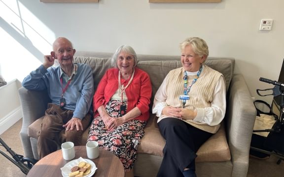 Parris Lawn Care Home in Lewes hosting a fun coffee morning with residents of all types of care