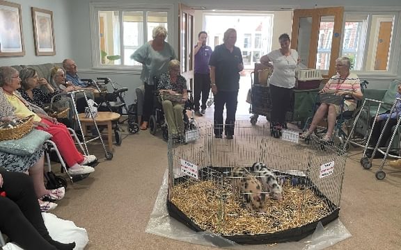 Parris Lawn residents have a visit from Pet Pals Therapy in Lewes