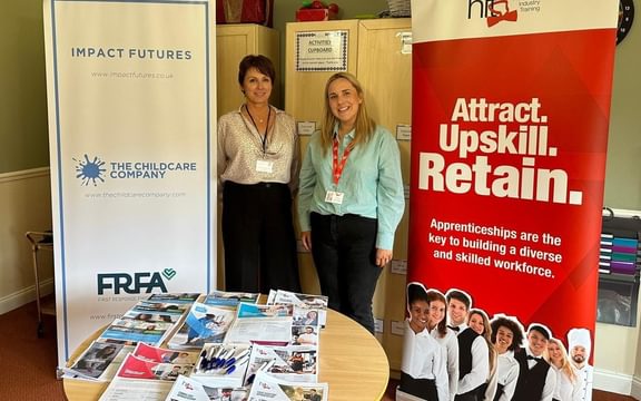 Trainers from Impact Futures and HIT Training hold apprenticeship workshop at Caring Homes