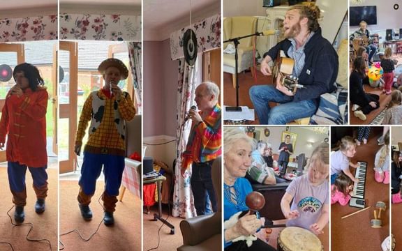 Sanford House in Norfolk with caring residents during Dementia Awareness Week