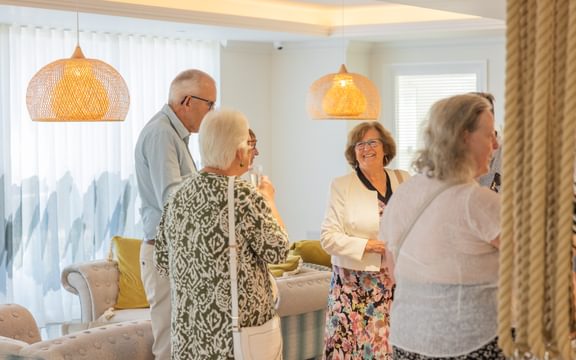 Celebration with residents and families