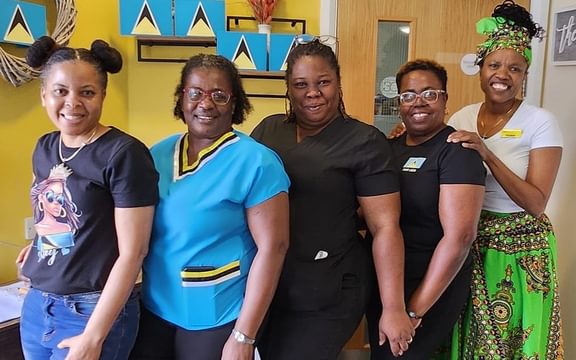 Cotman House in Felixstowe team members on Cultural Day