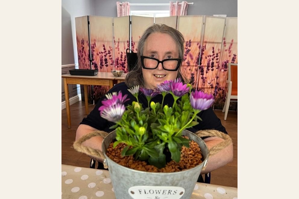 Mellish House in Sudbury resident with plant